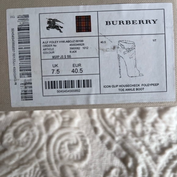 Burberry booties, authentic, excellent condition - Picture 4 of 5